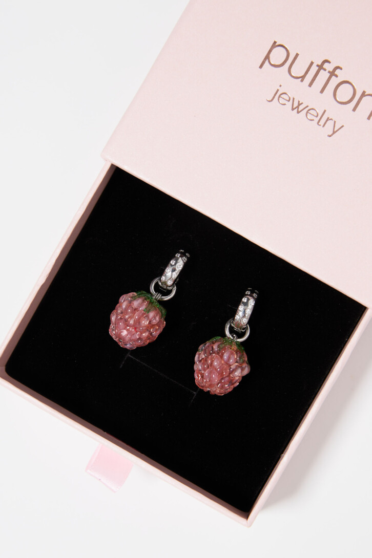 Earrings “Raspberry paradise”