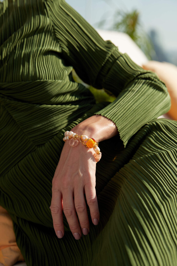 Choker-bracelet “Autumn kiss”