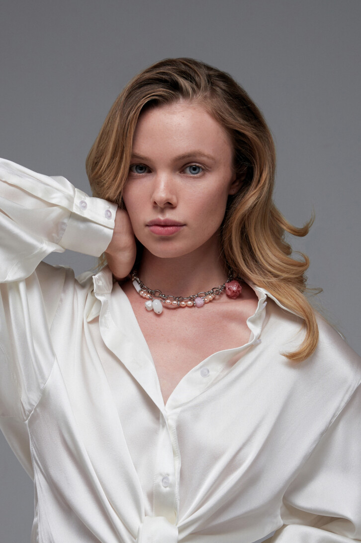 Choker-bracelet “Peony mood”