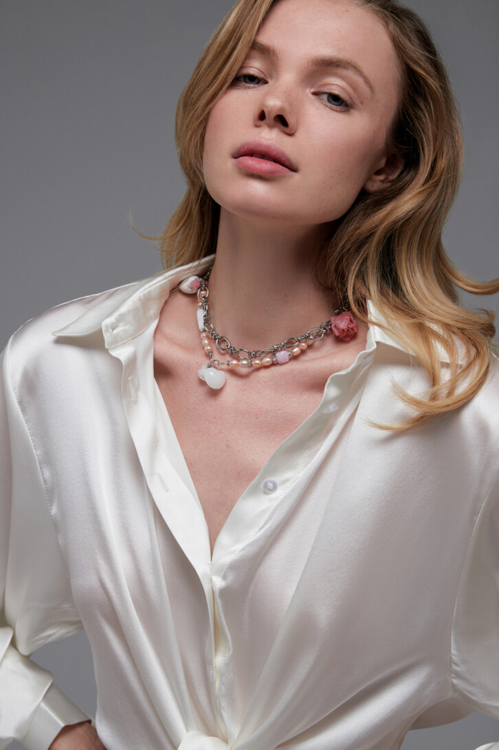 Choker-bracelet “Peony mood”