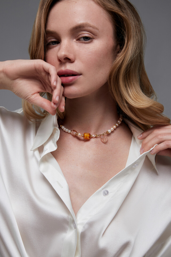 Choker-bracelet “Autumn kiss”
