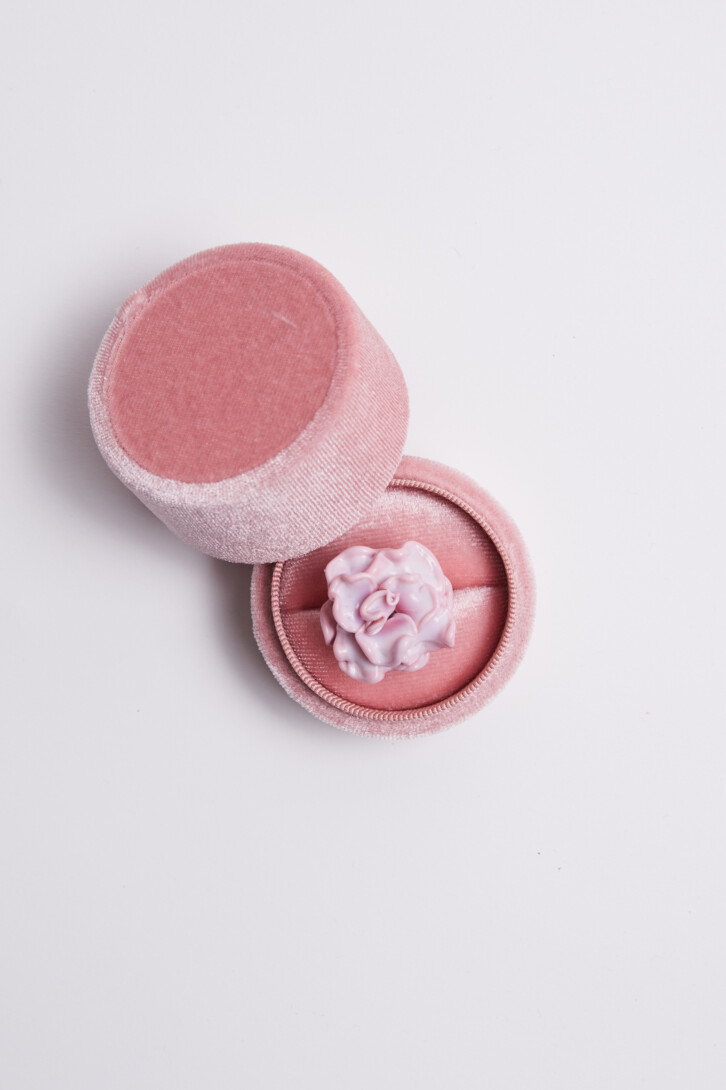 Кольцо «Violet rose in sugar»