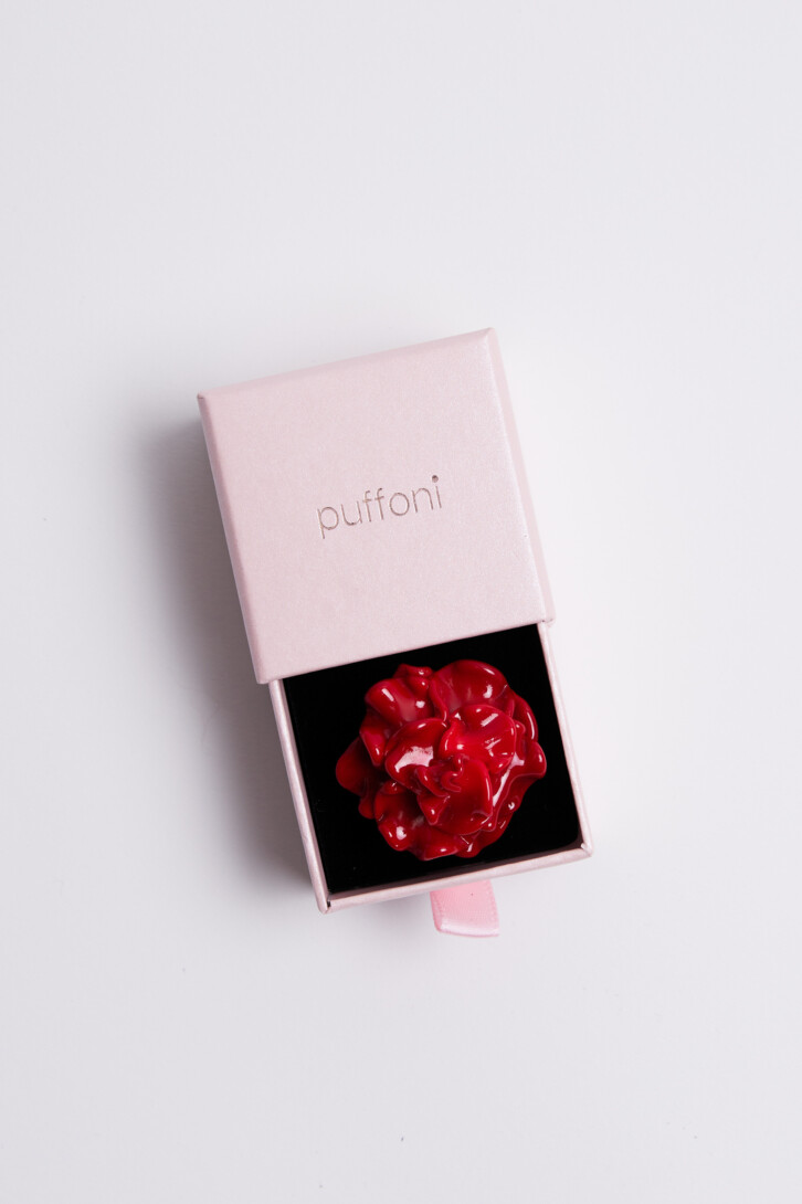 Кольцо «Red rose in sugar»