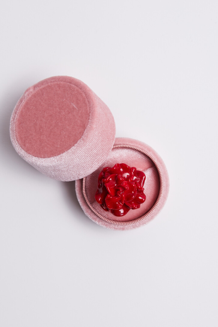 Кольцо «Red rose in sugar»