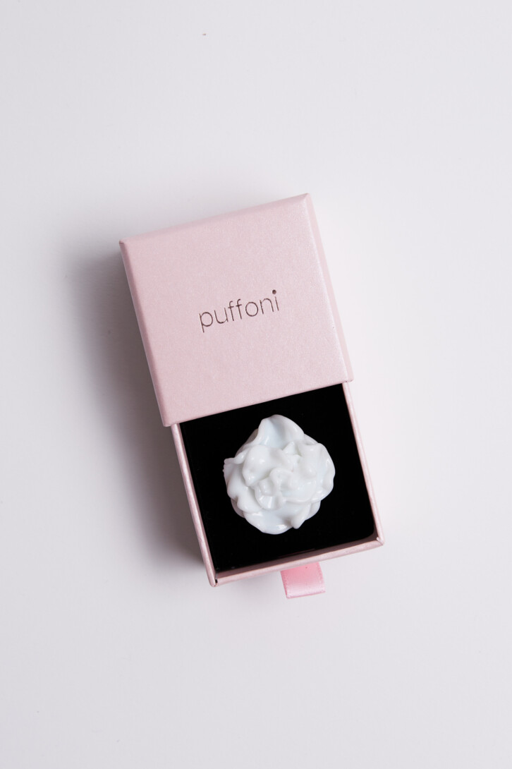 Кольцо «Milky rose in sugar»