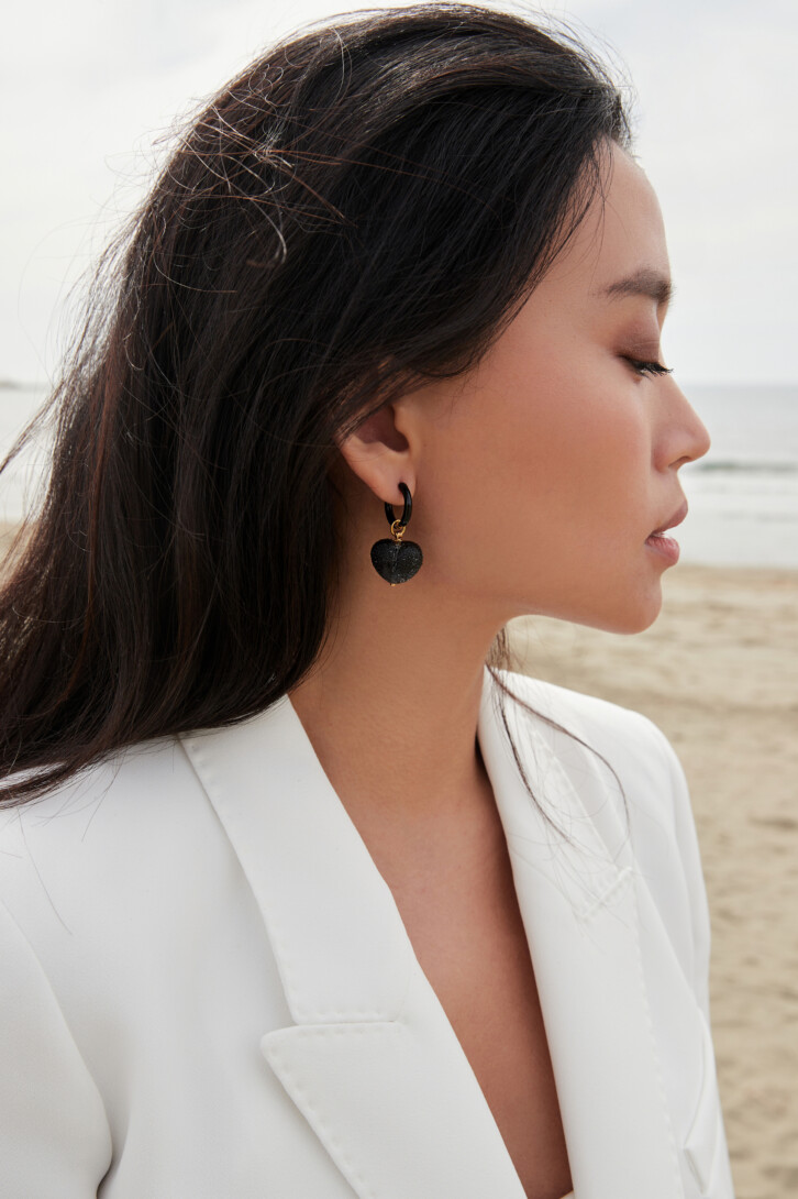 Earrings “Black umbrella”