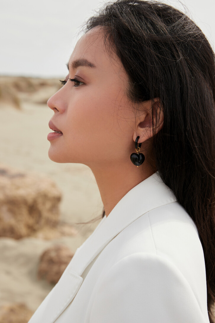 Earrings “Black umbrella”