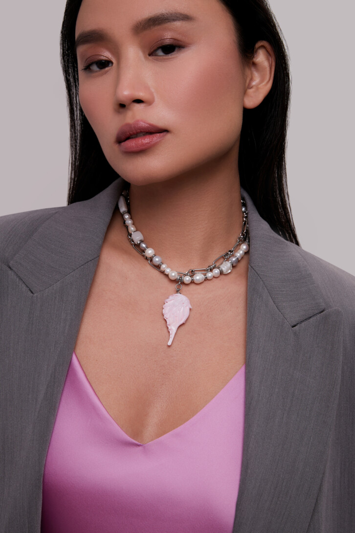 Колье «Pink wing»