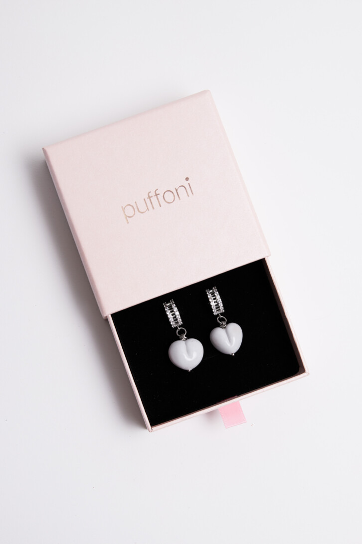 Earrings “White desert”