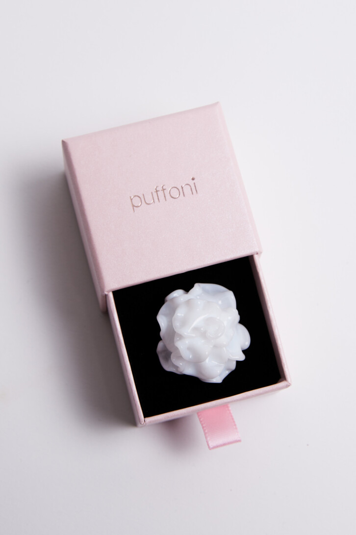 Кольцо «Milky rose in sugar»