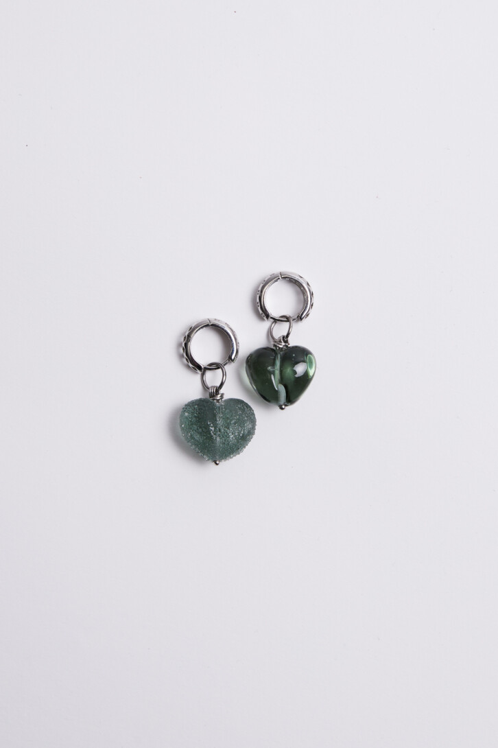 Серьги «Clear gray stone»