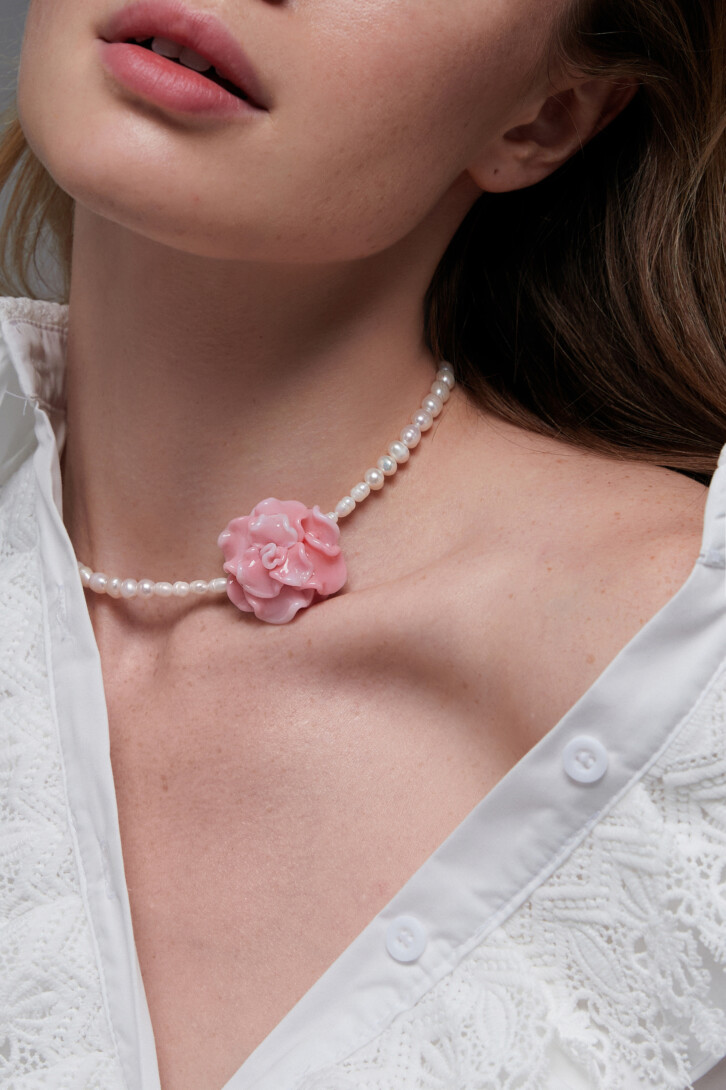 Чокер «Pink evening»