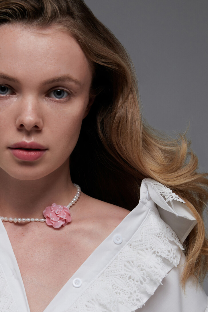 Чокер «Pink evening»