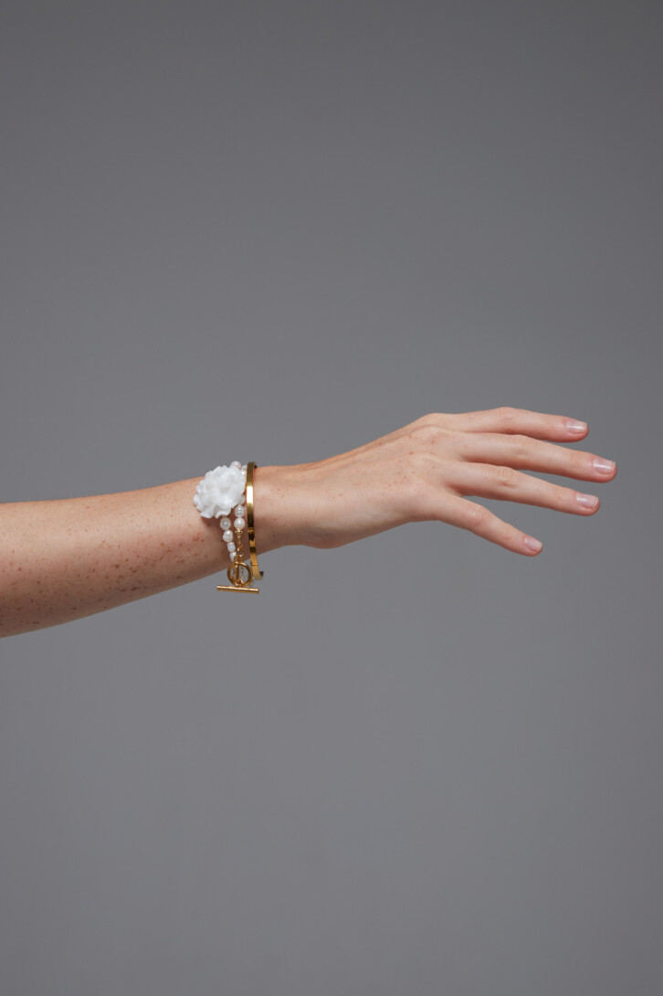 Choker-bracelet “Steps on the golden sand”